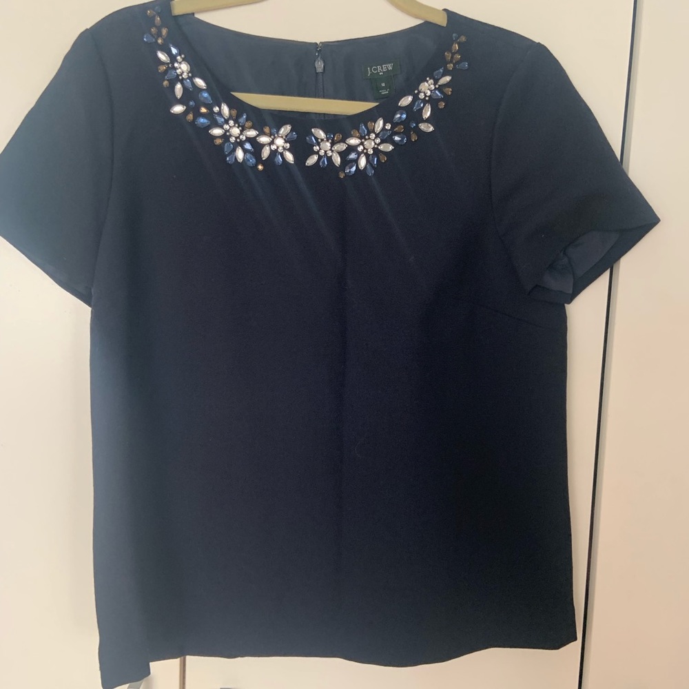 Jcrew Jeweled Top - Picture 4 of 6